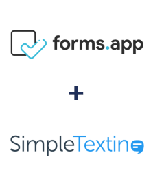 Einbindung von forms.app und SimpleTexting