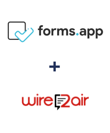 Einbindung von forms.app und Wire2Air