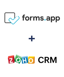 Einbindung von forms.app und ZOHO CRM