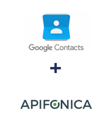 Einbindung von Google Contacts und Apifonica