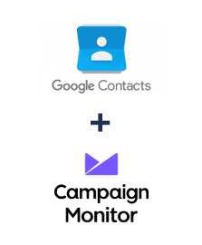 Einbindung von Google Contacts und Campaign Monitor