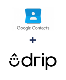 Einbindung von Google Contacts und Drip