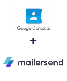Einbindung von Google Contacts und MailerSend