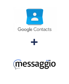 Einbindung von Google Contacts und Messaggio