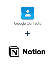 Einbindung von Google Contacts und Notion