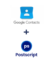 Einbindung von Google Contacts und Postscript