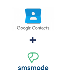 Einbindung von Google Contacts und smsmode