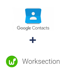 Einbindung von Google Contacts und Worksection