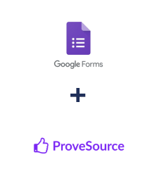 Einbindung von Google Forms und ProveSource