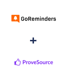 Einbindung von GoReminders und ProveSource