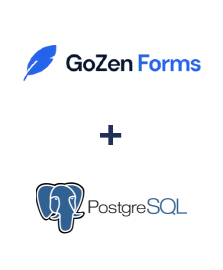 Einbindung von GoZen Forms und PostgreSQL