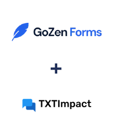 Einbindung von GoZen Forms und TXTImpact