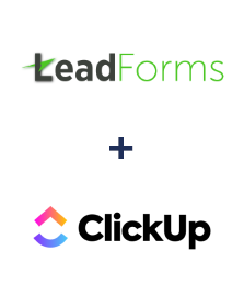 Einbindung von LeadForms und ClickUp