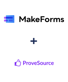 Einbindung von MakeForms und ProveSource