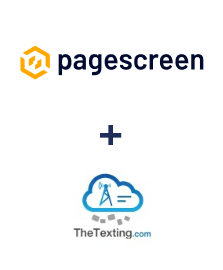 Einbindung von Pagescreen und TheTexting