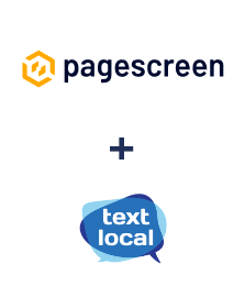 Einbindung von Pagescreen und Textlocal