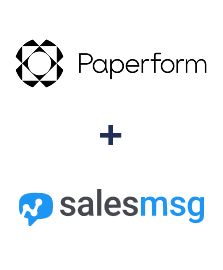 Einbindung von Paperform und Salesmsg