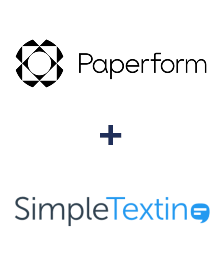 Einbindung von Paperform und SimpleTexting