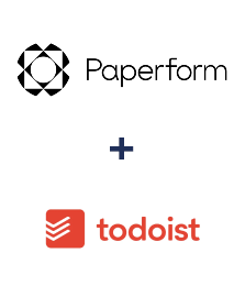 Einbindung von Paperform und Todoist