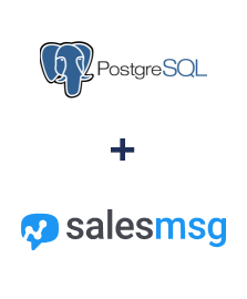 Einbindung von PostgreSQL und Salesmsg