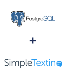 Einbindung von PostgreSQL und SimpleTexting