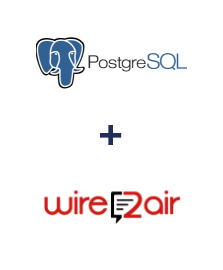 Einbindung von PostgreSQL und Wire2Air
