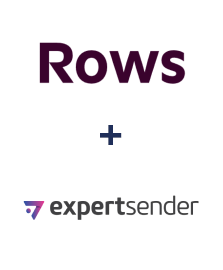Einbindung von Rows und ExpertSender