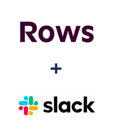 Einbindung von Rows und Slack