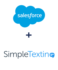 Einbindung von Salesforce CRM und SimpleTexting
