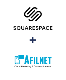 Einbindung von Squarespace und Afilnet