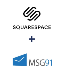 Einbindung von Squarespace und MSG91