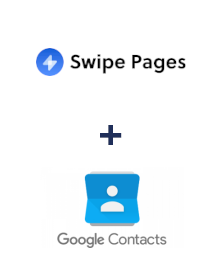 Einbindung von Swipe Pages und Google Contacts
