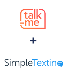 Einbindung von Talk-me und SimpleTexting