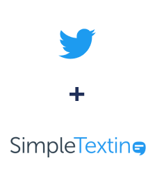 Einbindung von Twitter und SimpleTexting