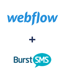 Einbindung von Webflow und Burst SMS