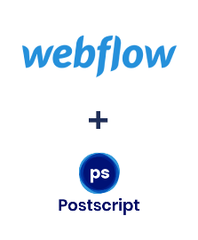 Einbindung von Webflow und Postscript