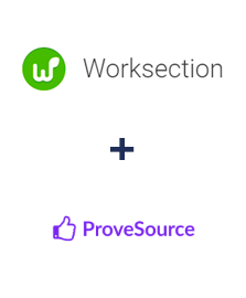 Einbindung von Worksection und ProveSource