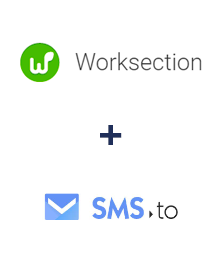 Einbindung von Worksection und SMS.to