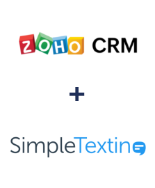 Einbindung von ZOHO CRM und SimpleTexting