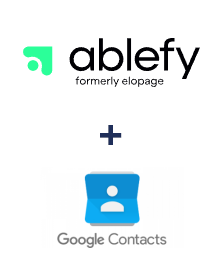 Integration of Ablefy and Google Contacts