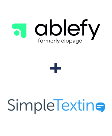 Integration of Ablefy and SimpleTexting