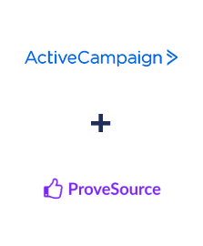 Integration of ActiveCampaign and ProveSource