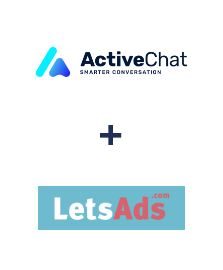 Integration of ActiveChat and LetsAds