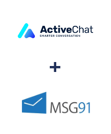 Integration of ActiveChat and MSG91