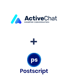 Integration of ActiveChat and Postscript