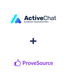 Integration of ActiveChat and ProveSource