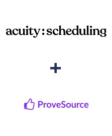 Integration of Acuity Scheduling and ProveSource