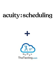 Integration of Acuity Scheduling and TheTexting