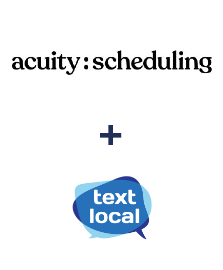 Integration of Acuity Scheduling and Textlocal