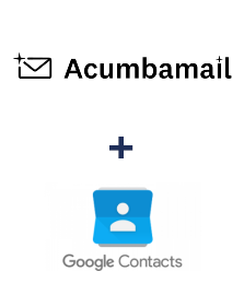Integration of Acumbamail and Google Contacts